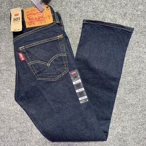 Levis 501 Jeans Mens 28x32 Blue 93 Original Giant Red Tag Button Fly Denim